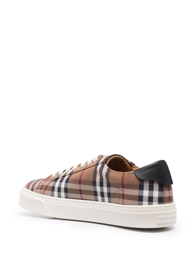Burberry Vintage Check Low-top Sneakers In Archive Beige