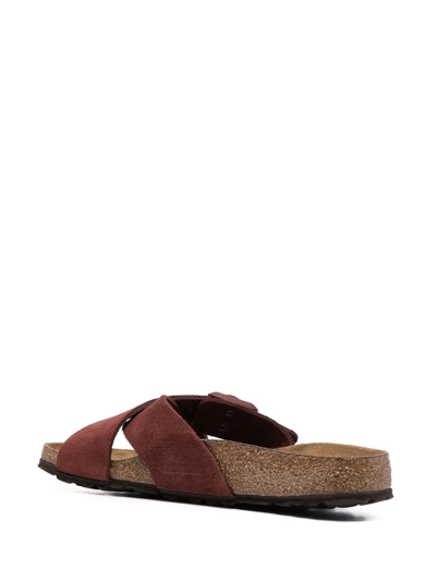 Shop Birkenstock Siena Crossover-strap Sandals In Braun