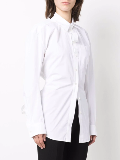 Shop Alexander Wang Long-sleeve Cotton Shirt In Weiss