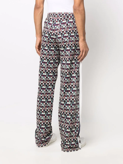 Shop Valentino Optical -print Track Pants In Rot