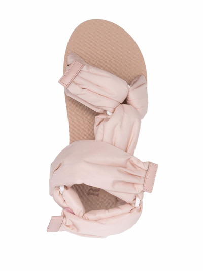 Redv Puffy Strap Flatform Sandals In Rosa