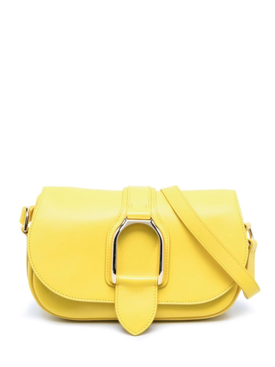 Shop Ralph Lauren Welington Crossbody Bag In Yellow