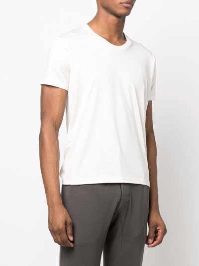 Shop Tom Ford Cotton-silk Blend T-shirt In Nude