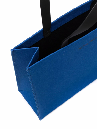 Shop Nina Ricci Logo-print Tote Bag In Blau