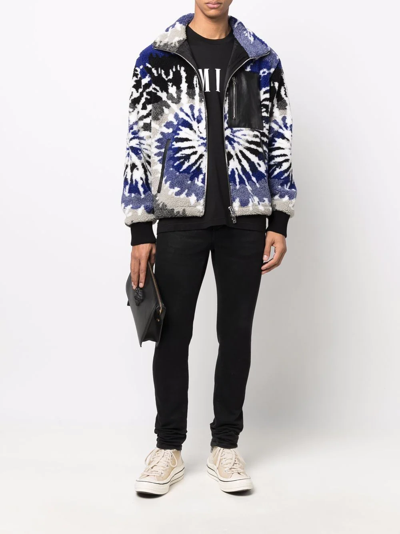 Amiri Tie-dye Polar Fleece Jacket - Atterley In Blau