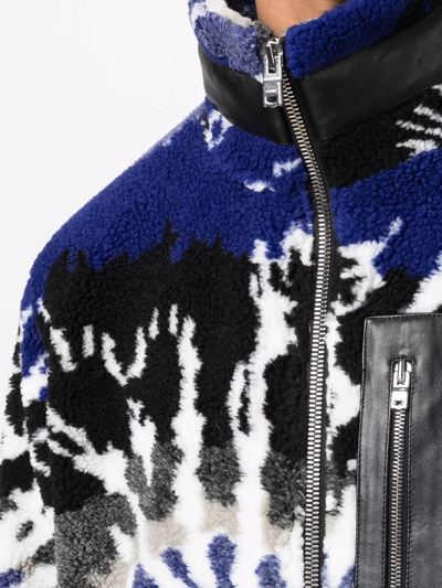 Amiri Tie-dye Polar Fleece Jacket - Atterley In Blau