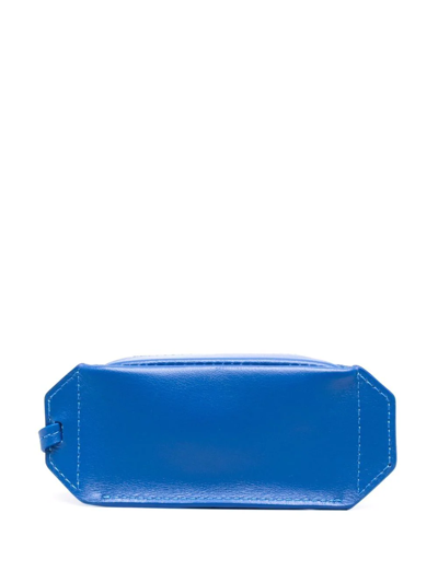 Shop Jacquemus Keyring Zip Wallet In Blau