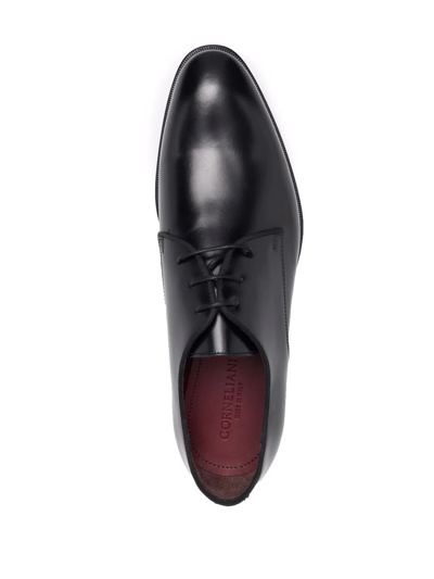 系带皮质德比鞋