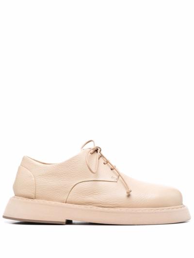 Shop Marsèll Lace-up Leather Shoes In Nude