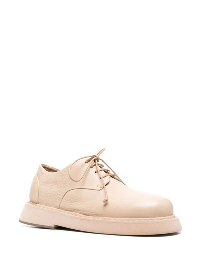 Shop Marsèll Lace-up Leather Shoes In Nude