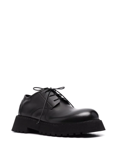 Shop Marsèll Chunky Leather Derby Shoes In Schwarz