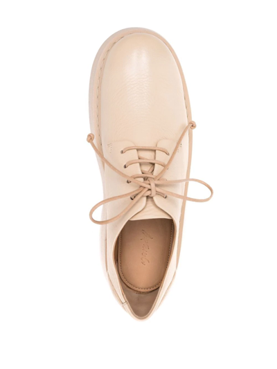 Marsèll Cassapana Leather Derby Shoes In Nude