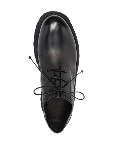 Shop Marsèll Chunky Leather Derby Shoes In Schwarz