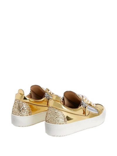 Shop Giuseppe Zanotti Gail Sneakers In Yellow