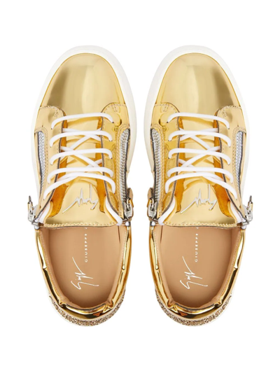 Shop Giuseppe Zanotti Gail Sneakers In Yellow