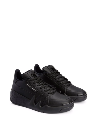 Shop Giuseppe Zanotti Talon Panelled Sneakers In Black