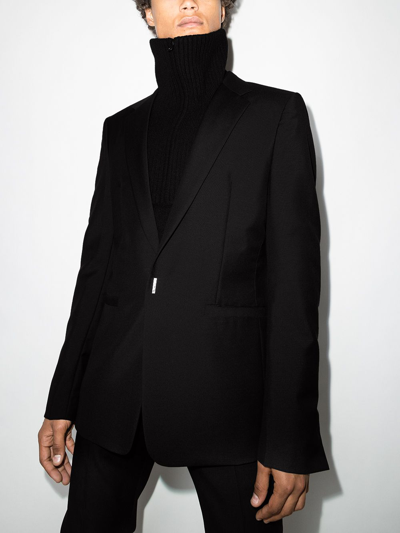 Shop Givenchy Single-breasted Tailored Blazer In Black