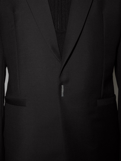 Shop Givenchy Single-breasted Tailored Blazer In Black