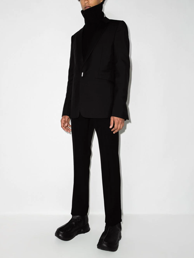 Shop Givenchy Single-breasted Tailored Blazer In Black