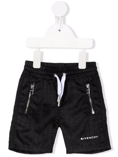 Shop Givenchy 4g Motif Shorts In Black