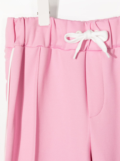 Fendi Piped Trim Sweatpants In Pink