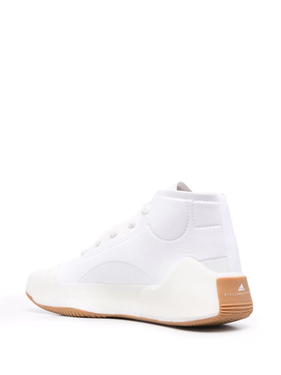 Shop Adidas By Stella Mccartney Treino Mid-top Sneakers In White