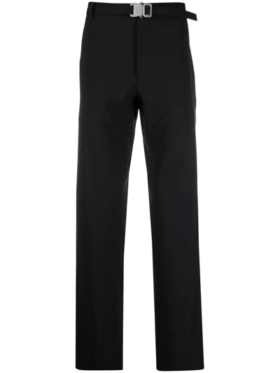 Shop Alyx Belted Straight-leg Trousers In Black
