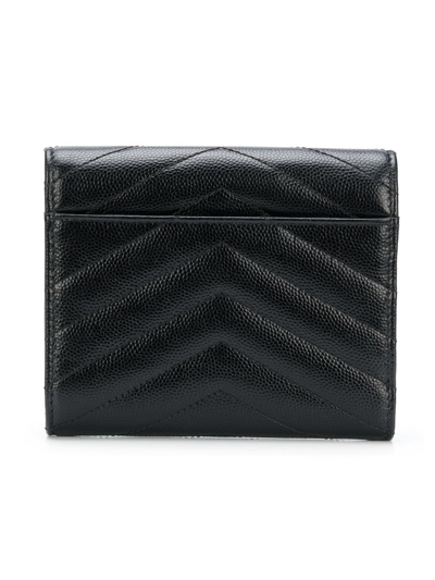 Shop Saint Laurent Monogram Leather Wallet