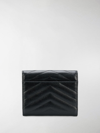 Shop Saint Laurent Monogram Leather Wallet