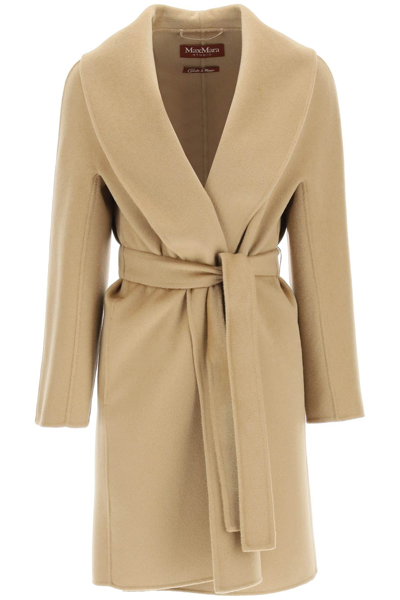 Max Mara Fachiro Wool And Cashmere Coat In Brown | ModeSens