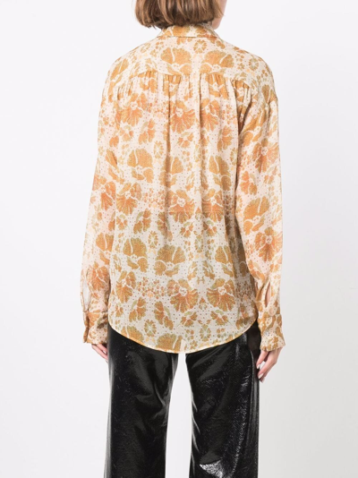 Dsquared2 Dsquared Women Crepe Shirt In Yellow