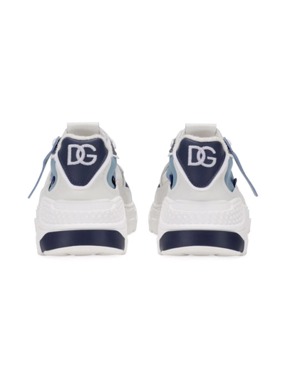 Shop Dolce & Gabbana Airmaster Panelled Sneakers In Blue