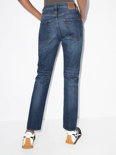 Shop Totême Regular-fit Vintage-wash Jeans In Blue
