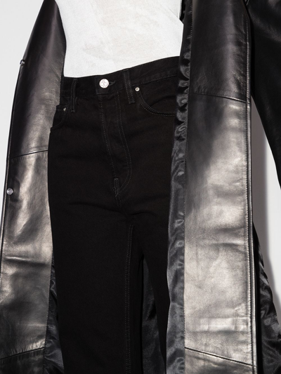 Totême Straight Cropped Jeans In Black