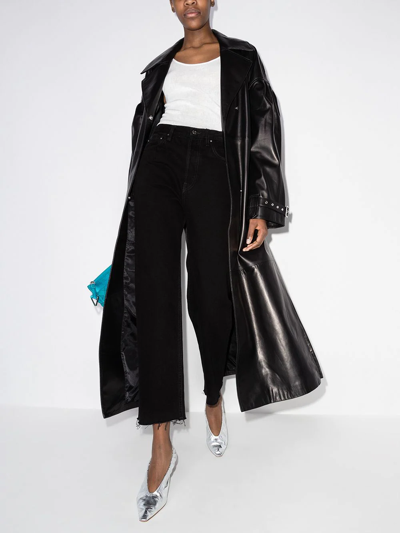 Totême Straight Cropped Jeans In Black