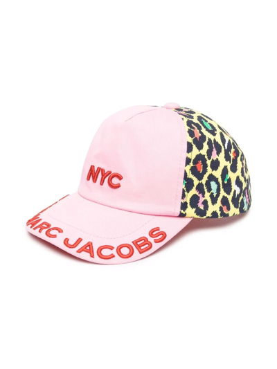 Shop The Marc Jacobs Leopard-print Cap In Pink