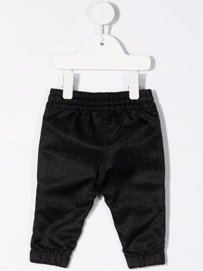 Shop Givenchy 4g Motif Joggers In Black