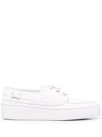 Shop Sergio Rossi Platform Low-top Sneakers In White