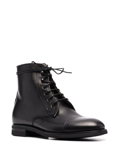 Shop Scarosso Paolo Ankle Leather Boots In Black