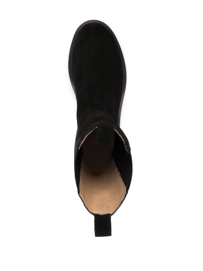 Scarosso Naomi Suede Boots In Black