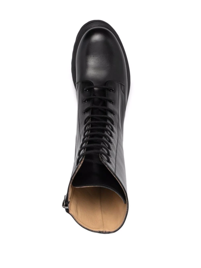 Scarosso Cara Lace-up Boots In Black
