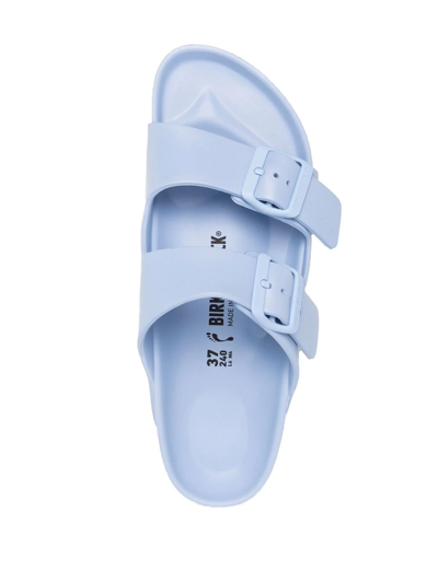 Shop Birkenstock Buckle-fastening Flat Sandals In Blue