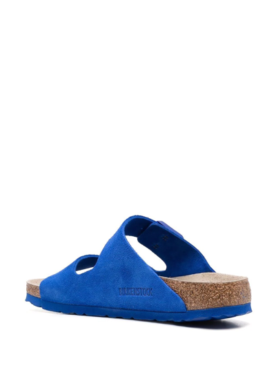 Shop Birkenstock Arizona Flat Sandals In Blue