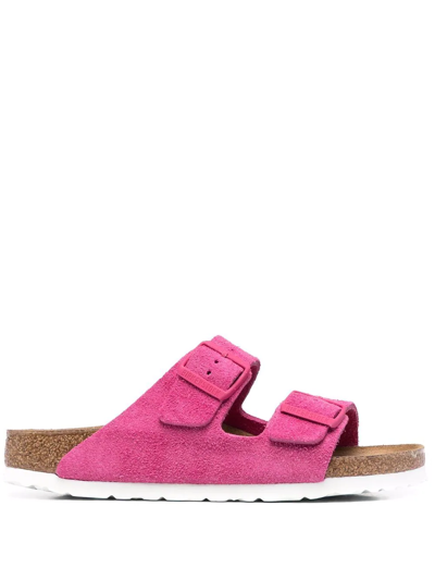 Shop Birkenstock Arizona Buckled Sandals In Pink