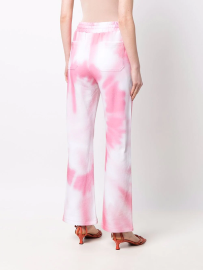 Shop Red Valentino Tie-dye Track Pants In Pink