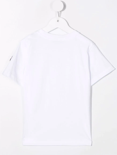 Shop Moncler Logo-print T-shirt In White