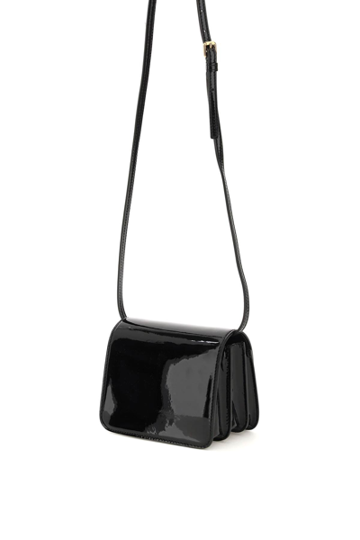 Shop Versace 'la Medusa' Crossbody Bag In Black