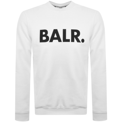 Shop Balr. Balr Straight Branded Sweatshirt White