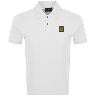 Belstaff White Phoenix Patch Polo In White