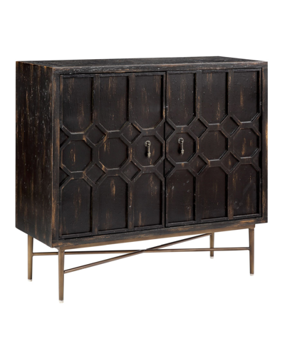 Shop Madison Park Hanley 2 Doors Accent Cabinet In Black